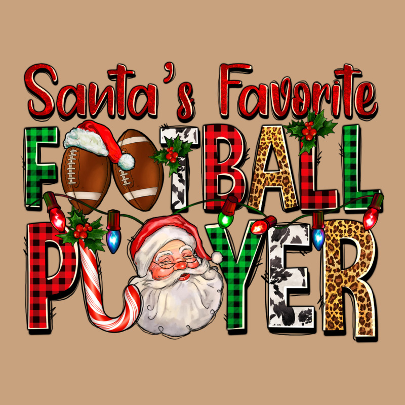 Santa's Favorite Football Player For Christmas Vintage Tee by FaDigitalArtStudio | Teevron