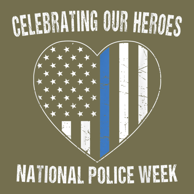 National Police Week Shirt Vintage Blue Line American Flag Vintage Hoodie by linhVisuals | Teevron