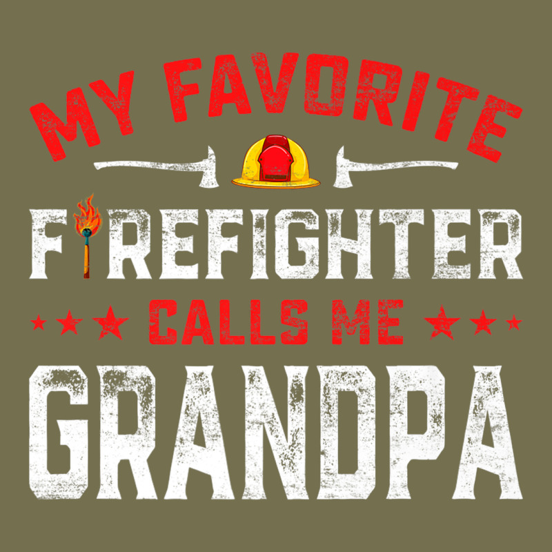 Mens Father's Day My Favorite Firefighter Calls Me Grandpa Premium Vintage Hoodie by linhVisuals | Teevron