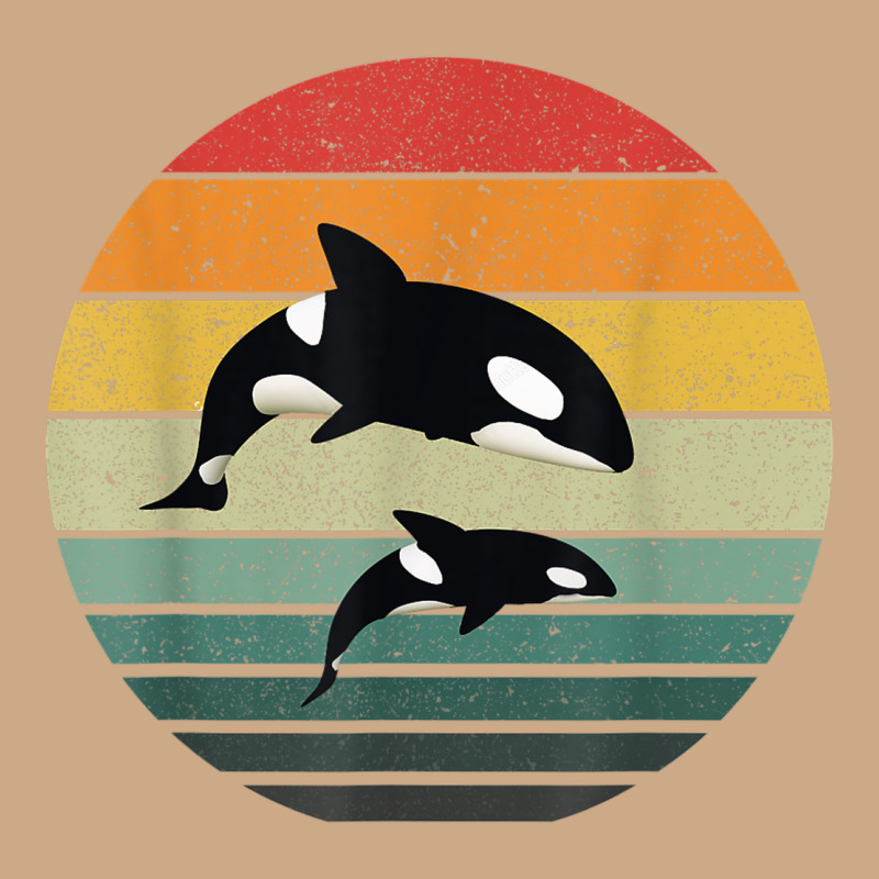 Orca Family Vintage Retro Art, Killer Whale Family Vintage Hoodie by linhVisuals | Teevron