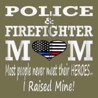 Police & Firefighter Mom, I Raised Mine Fireman Mothers Day Vintage Hoodie | Teevron