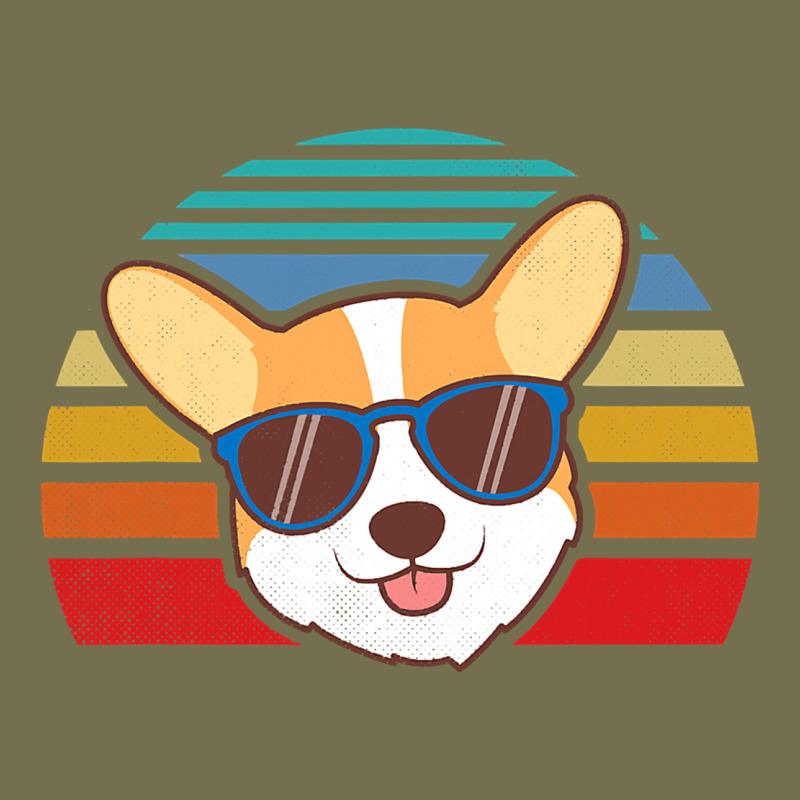 Cool Corgi Vintage 80s Dog Lover Vintage Hoodie by linhVisuals | Teevron