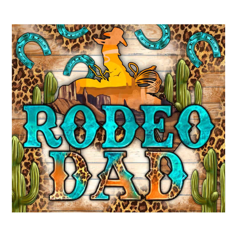 Western Rodeo Dad Tumbler Ladies Tee by BundleAndBundleShop | Teevron