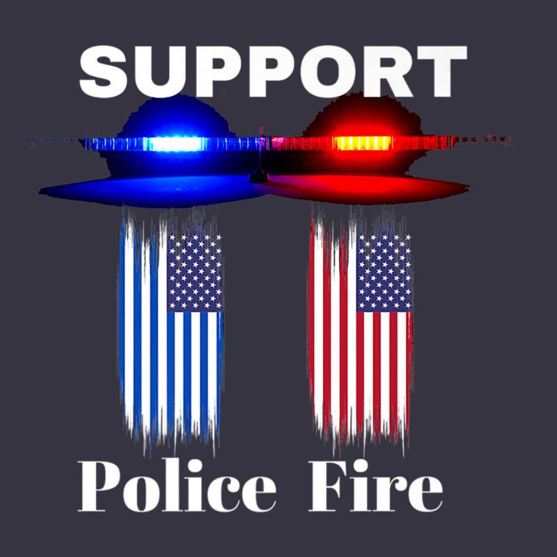 Support Our Police & Fire Departments   1st Responders Premium Vintage Hoodie by linhVisuals | Teevron
