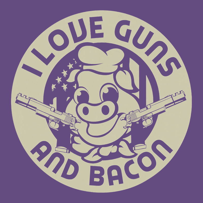 I Love Guns Bacon Pork Pig Funny Gun Vintage Hoodie by linhVisuals | Teevron