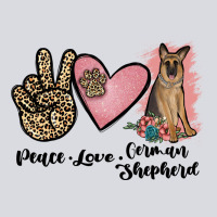 Peace Love German Shepherd Zipper Hoodie | Teevron