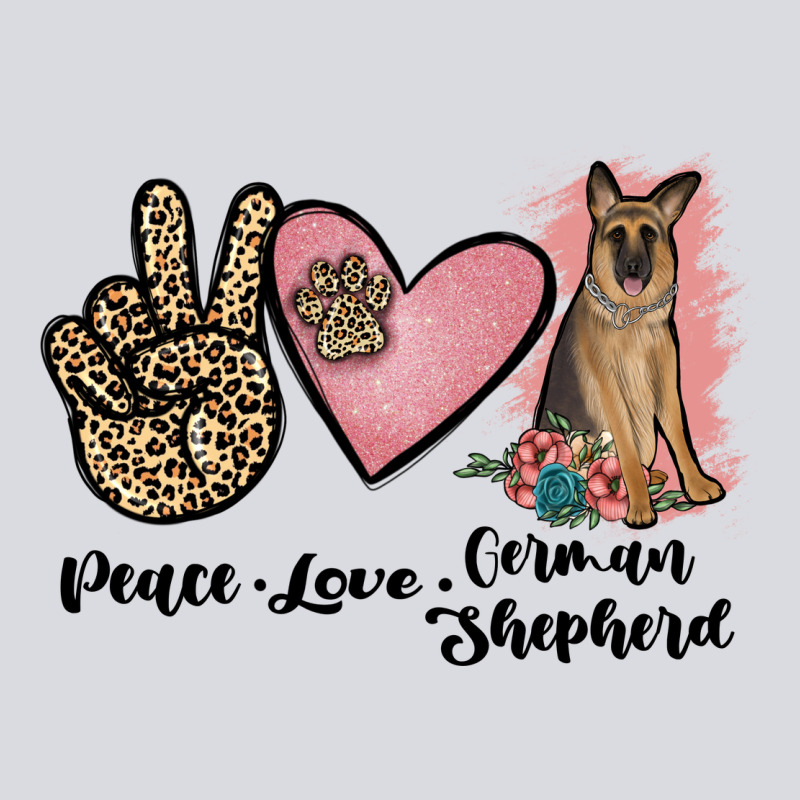Peace Love German Shepherd Zipper Hoodie by JahusDesignShop | Teevron