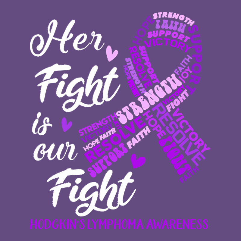 Hodgkins Lymphoma Awareness T  Shirt Hodgkin's Lymphoma Awareness Her Vintage Hoodie by linhVisuals | Teevron