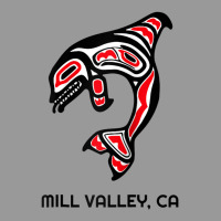 Mill Valley, California Native American Orca Killer Whale Raglan Baseb Vintage Hoodie | Teevron