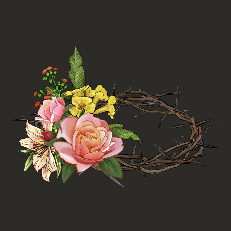 Crown Of Thorns Floral Easter Heavy Core Tee by CowGirlArtShop | Teevron