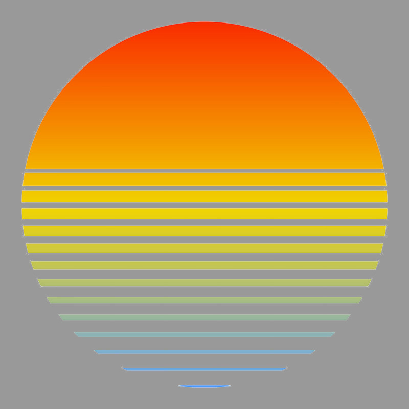 Retro Sunset Vintage Hoodie by linhVisuals | Teevron