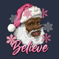 Pink Christmas African American Santa Believe Heavyweight Sweatshirt | Teevron