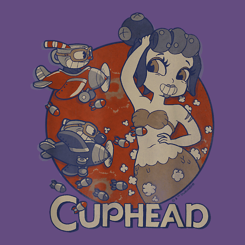 Cuphead Cala Maria Airplane Attack T Shirt Vintage Hoodie by linhVisuals | Teevron