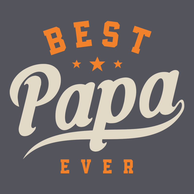Mens Best Papa Ever Funny Fathers Day Vintage Hoodie by linhVisuals | Teevron