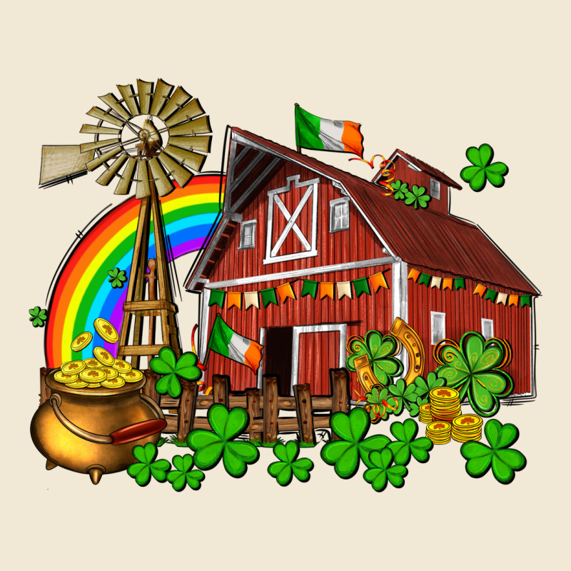 St. Patrick's Farm With Gold Premium Tee by OliviaCreatesArt | Teevron