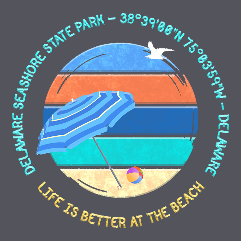 Delaware Seashore State Park T  Shirt Delaware Seashore State Park, De Vintage Hoodie by linhVisuals | Teevron