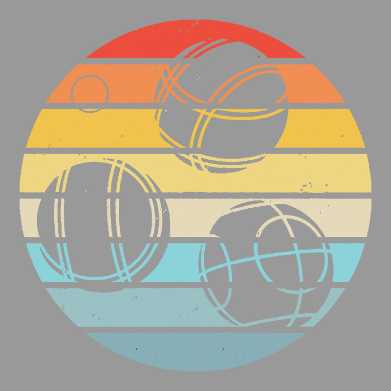 Bocce Ball T  Shirt Bocce Ball Silhouette On A Distressed Retro Sunset Vintage Hoodie by linhVisuals | Teevron