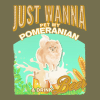 Pommeranian T  Shirt Dog Owner, Just Wanna Pet My Pommeranian & Drink Vintage Hoodie | Teevron