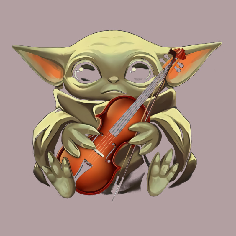 Baby Yoda Hug Violin [tb] Vintage Hoodie by linhVisuals | Teevron