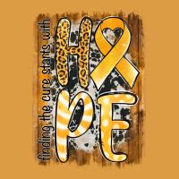 Finding The Cure Starts With Hope Childhood Cancer Awareness  With Bac Urban Heavy Tee | Teevron