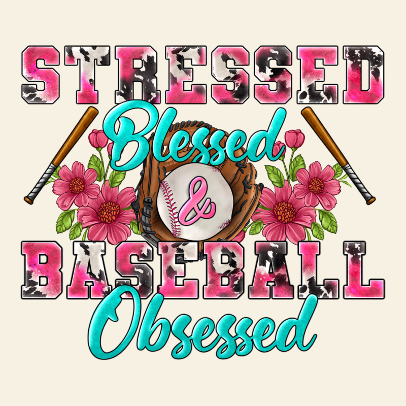 Stressed Blessed & Baseball Obsessed Vintage Tee by BundleAndBundleShop | Teevron