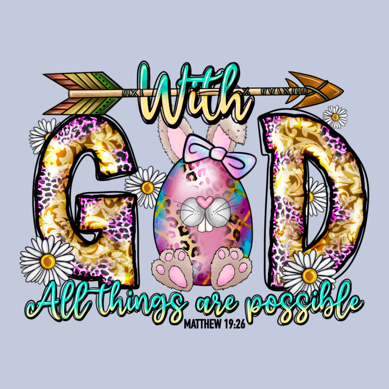 With God All Things Are Possible Easter Day Long Sleeve Tee by CowhideDigitalArt | Teevron