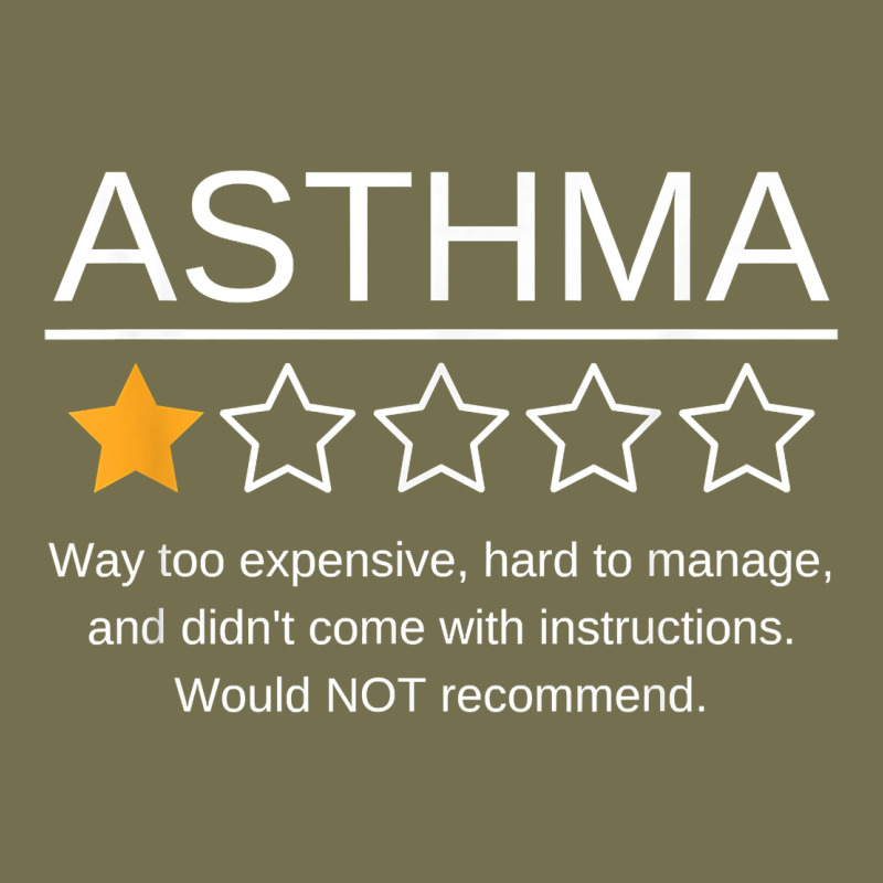 Funny Asthma Awareness One Star Rating Inhaler Wheezy Breath T Shirt Vintage Hoodie by linhVisuals | Teevron