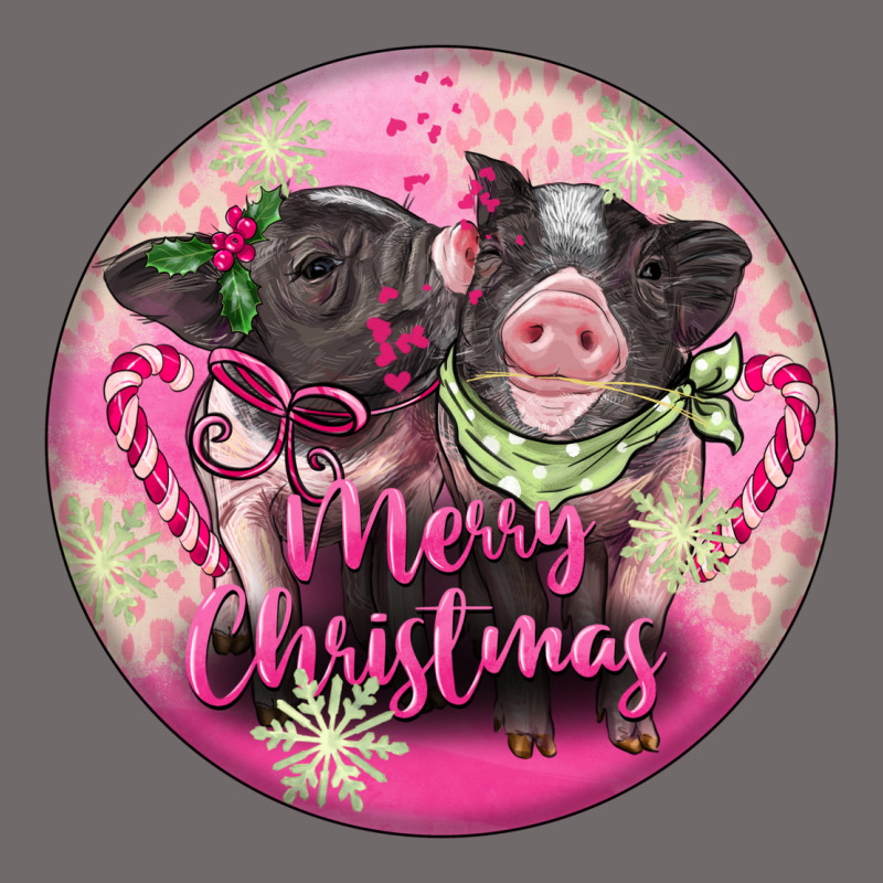 Pink Merry Christmas Pig Urban Heavy Tee by FaDigitalArtStudio | Teevron