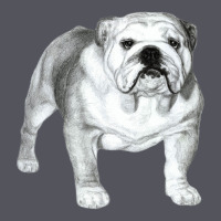 English Bulldog Art Vintage Hoodie | Teevron