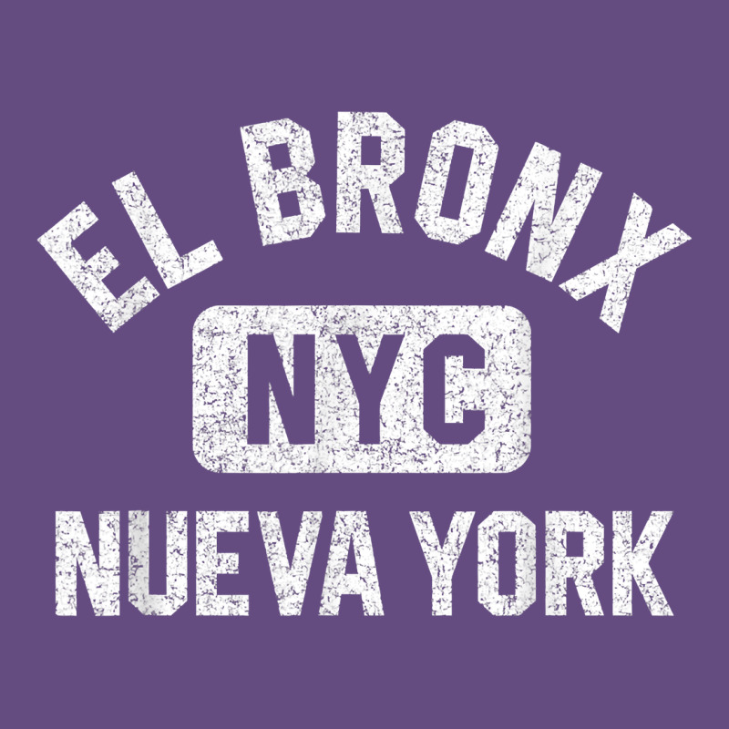 El Bronx Nueva York Nyc Gym Style Distressed White Print T Shirt Vintage Hoodie by linhVisuals | Teevron