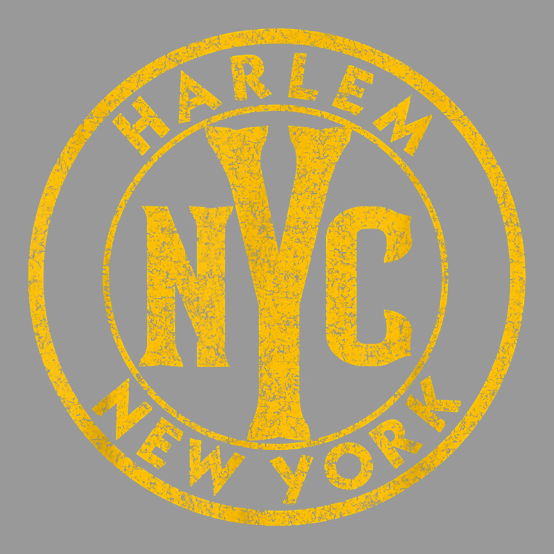 Harlem New York Nyc Vintage Sign Distressed Amber Print T Shirt Vintage Hoodie by linhVisuals | Teevron