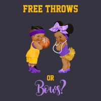 Free Throws Or Bows Basketball Baby Gender Reveal T Shirt Vintage Hoodie | Teevron