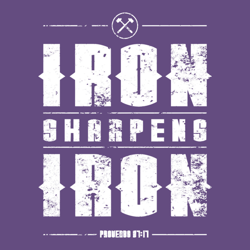 Iron Sharpens Iron Proverbs Christian Bible Verse Religious Pullover H Vintage Hoodie by linhVisuals | Teevron