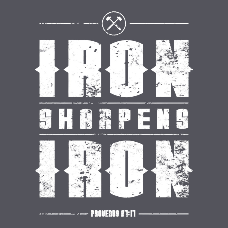 Iron Sharpens Iron Proverbs Christian Bible Verse Religious Pullover H Vintage Hoodie by linhVisuals | Teevron
