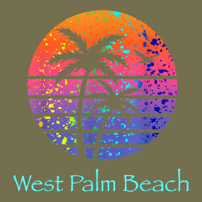 West Palm Beach Tropical T Shirt For Family Vacations Vintage Hoodie by linhVisuals | Teevron