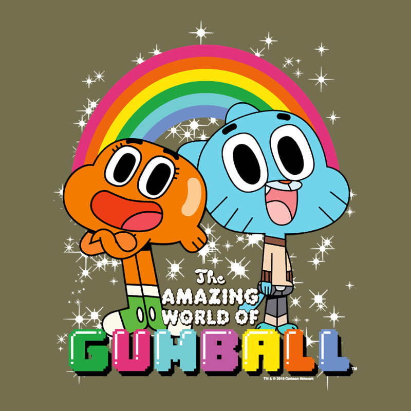 Cn The Amazing World Of Gumball & Darwin Rainbow Portrait Pullover Hoo Vintage Hoodie by linhVisuals | Teevron