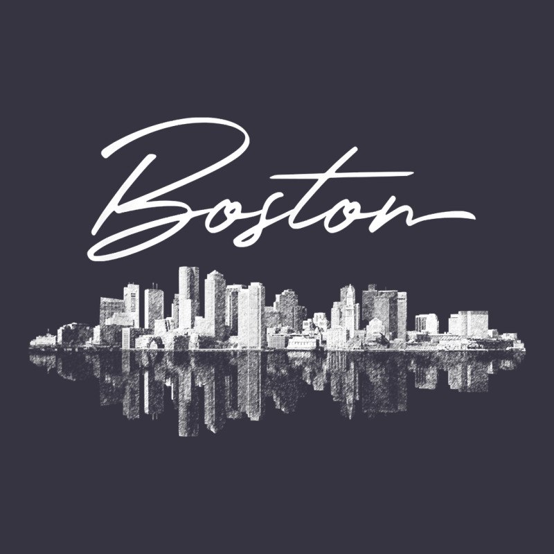 Boston Skyline T Shirt For Women, Men, Girls & Boys Vintage Hoodie by linhVisuals | Teevron