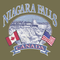 Americana Niagara Falls Scene Canada America Flags Sweatshirt Vintage Hoodie | Teevron