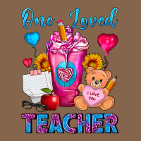 One Loved Teacher Valentines Day Cold Drink Frappe Premium Tee | Teevron