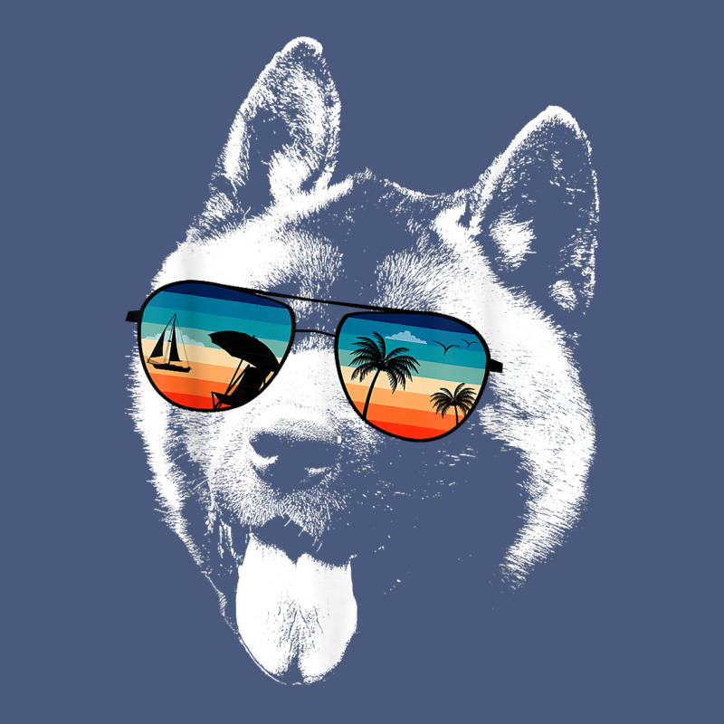 American Akita Shirts With Glasses Sunglasses Retro Style T Shirt Vintage Hoodie by linhVisuals | Teevron