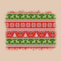 Knitted Christmas Reindeer Pine Tree Background Urban Hoodie | Teevron