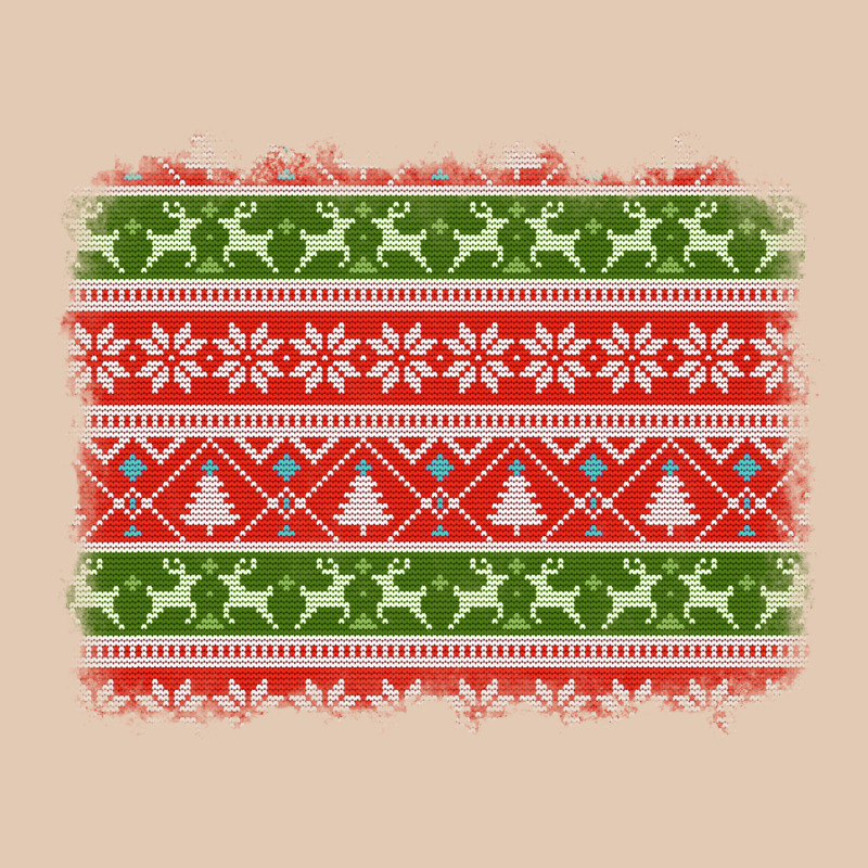 Knitted Christmas Reindeer Pine Tree Background Urban Hoodie by Jasminsmagicworld | Teevron