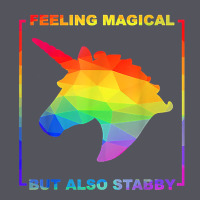 Feeling Magical But Also Stabby Unicorn Rainbow T Shirt Vintage Hoodie | Teevron