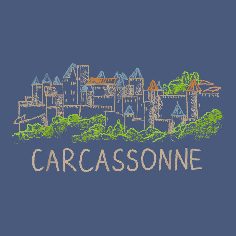 Carcassonne France Unique Hand Drawn Art Gift Men Women T Shirt Vintage Hoodie by linhVisuals | Teevron