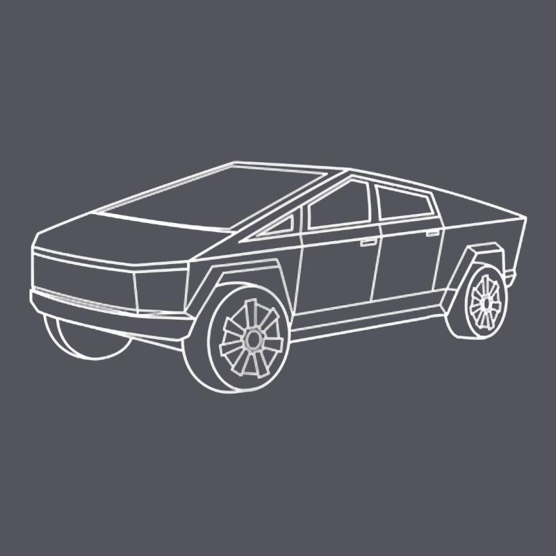 Cybertrucks Line Art Pocket Futuristic Ev Truck Cyber Design T Shirt Vintage Hoodie by linhVisuals | Teevron
