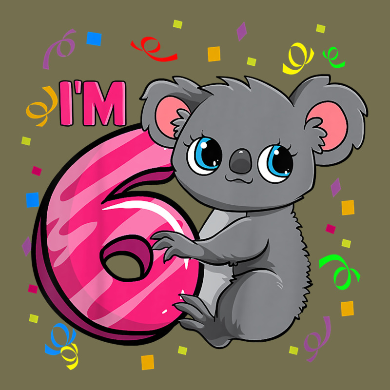 Kids 6th Birthday Shirt For Girls Koala Bear 6 Years Old T Shirt Vintage Hoodie by linhVisuals | Teevron