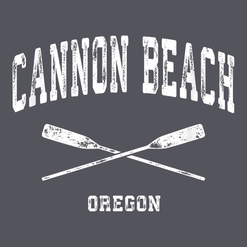 Cannon Beach Oregon Vintage Nautical Crossed Oars T Shirt Vintage Hoodie by linhVisuals | Teevron