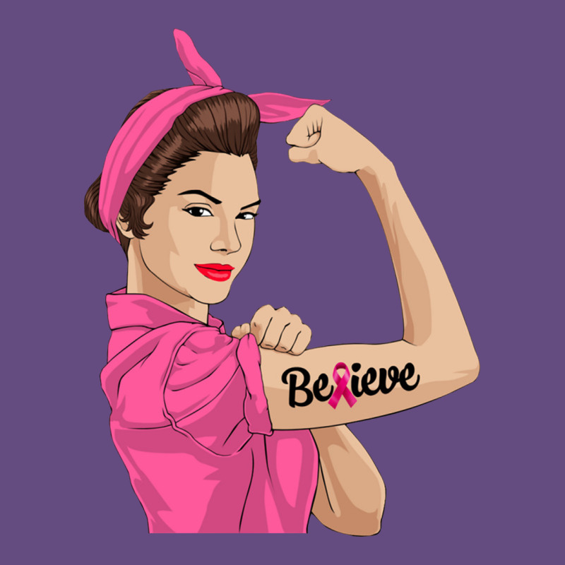Believe Cancer Awareness Women Gift Vintage Hoodie by linhVisuals | Teevron