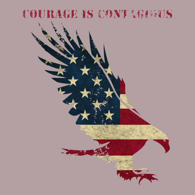Courage Is Contagious And Eagle Vintage Hoodie by linhVisuals | Teevron