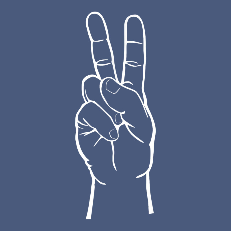Peace Sign Two Fingers Hand Gesture Symbol Illustration T Shirt Vintage Hoodie by linhVisuals | Teevron